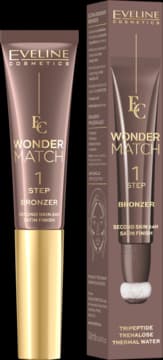 Wonder Match bronzer do twarzy, kremowy, z gąbeczką, nr 01