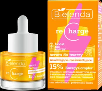 Recharge serum do twarzy, nawilżająco-rozświetlające, na dzień i na noc