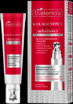 Kolagenowy Stymulator Młodości krem pod oczy, wygładzająco-naprężający, przeciwzmarszczkowy