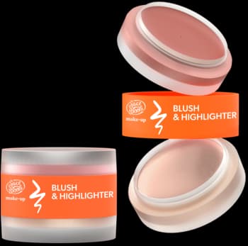 Duo blush & highlighter, 01 Peach