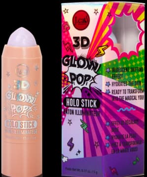 3D Glow Pop rozświetlacz do twarzy w sztyfcie, holograficzny, nr 102 Galaxia Glow