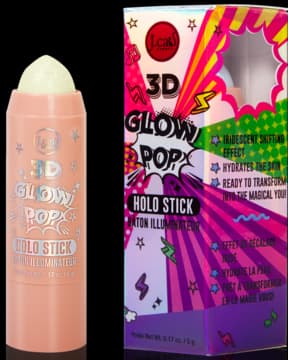 3D Glow Pop rozświetlacz do twarzy w sztyfcie, holograficzny, nr 101 Metamorphic Gold