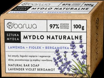 Sztuka Mydła mydło w kostce, Lawenda, Fiołek, Bergamotka