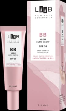 LAAB Lumi-Glow krem BB do twarzy, SPF 30, nr 01 Light