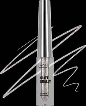 Glitterally eyeliner, brokatowy, srebrny, nr 1