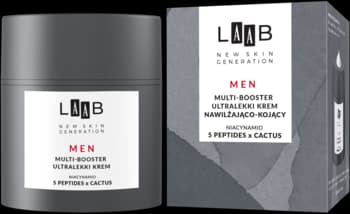 LAAB Men multi-booster do twarzy, ultralekki, dla mężczyzn, nawilżająco-kojący