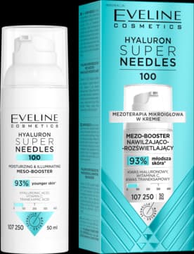 Hyaluron Super Needles 100 mezo-booster do twarzy, nawilżająco-rozświetlający