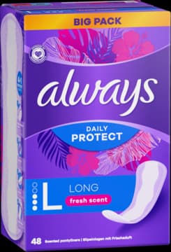 Daily Protect wkładki higieniczne, Fresh Scent, Long