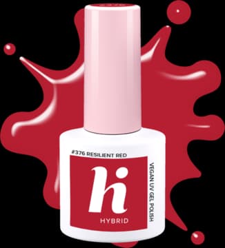 lakier hybrydowy, #376 Resilient Red