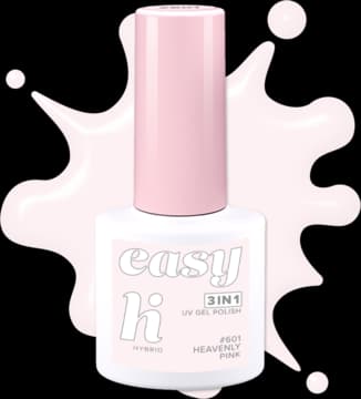 Easy 3in1 lakier hybrydowy, #601 Heavenly Pink