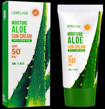 Aloe krem do twarzy, przeciwsłoneczny, SPF 50+