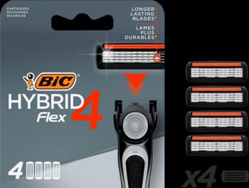 Hybrid 4 Flex wkłady do maszynki do golenia dla mężczyzn, 4 ostrzowe