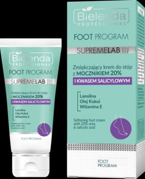 SupremeLab Foot Program krem do stóp, zmiękczający, z mocznikiem 20% i kwasem salicylowym