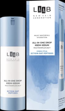 LAAB Milky Waterfall Hydration krem-serum do twarzy, all-in-one, multinawilżający
