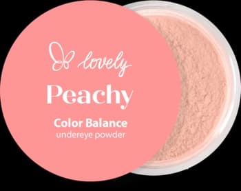 Peachy puder pod oczy, sypki, wygładzająco-utrwalający