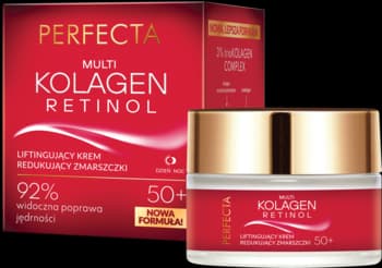 Multi Kolagen Retinol krem do twarzy, redukujący zmarszczki, 50+, na dzień i na noc