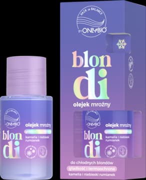 Blondi olejek do włosów, do chłodnych blondów, gładkość i termoochrona