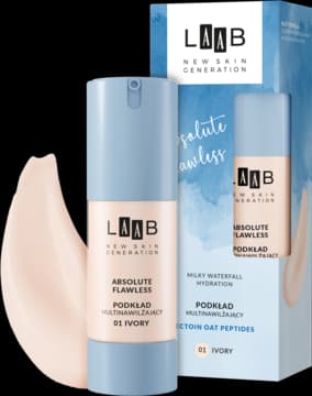 LAAB Absolute Flawless podkład do twarzy, multinawilżający, nr 01 Ivory
