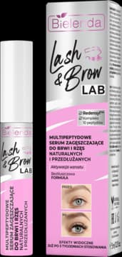Lash & Brow LAB serum do brwi i rzęs, zagęszczające, multipeptydowe