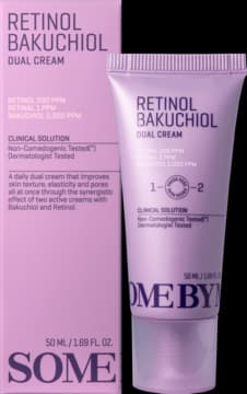 Retinol Bakuchiol krem do twarzy, 2w1, poprawiający teksturę skóry