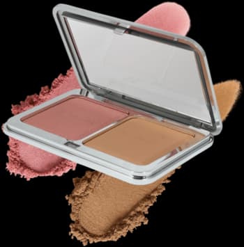 paleta do konturowania twarzy, bronzer + róż