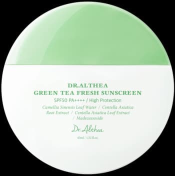 Green Tea Fresh Sunscreen krem do twarzy, łagodzący, przeciwsłoneczny, SPF 50+