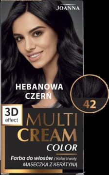 Multi Cream Color farba do włosów, nr 42 Hebanowa Czerń