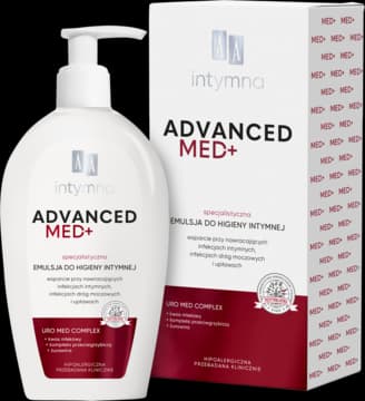 Intymna Advanced Med+ emulsja do higieny intymnej, specjalistyczna, pH 3,5
