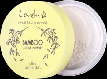 Bamboo puder do twarzy, matujący, bambusowy, transparentny