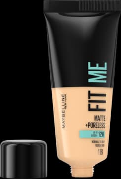 Fit Me Matte + Poreless podkład do twarzy, matujący, nr 118 Nude