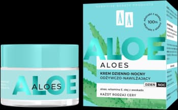 Aloes krem do twarzy, odżywczo-nawilżający, dzień/noc