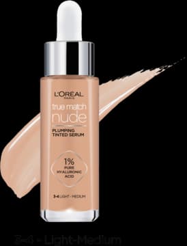 True Match Nude serum do twarzy, w podkładzie, nr 3-4 Light-