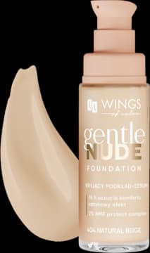Gentle Nude podkład do twarzy, kryjący, 404 Natural Beige