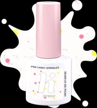 lakier hybrydowy, #144 Cotton Candy Sprinkles