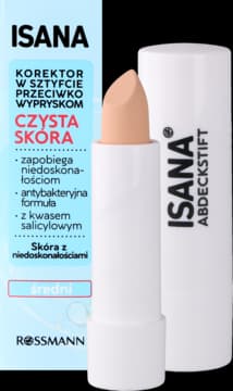 korektor do twarzy w sztyfcie, matujący, Średni