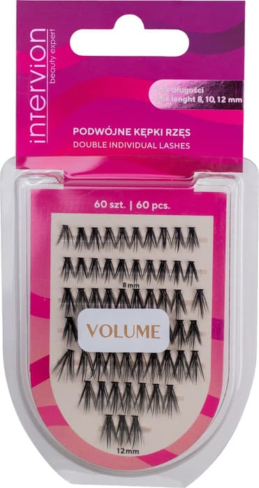 intervion Kępki rzęs podwójna objętość mi,10,12 mm