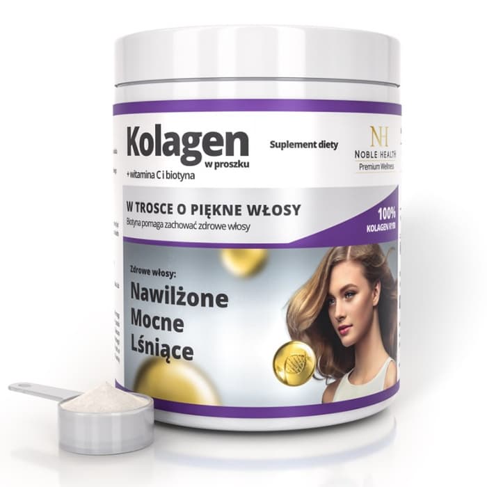 Kolagen w proszku z biotyną i witaminą C