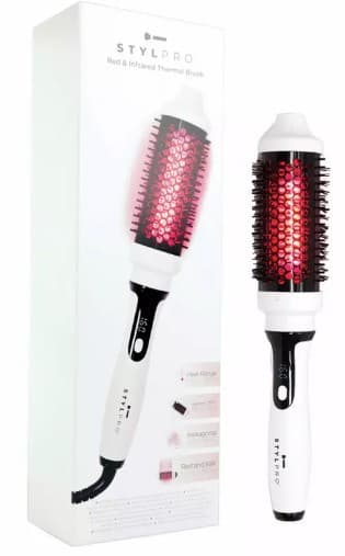 Red & Infrared Thermal Brush, szczotka termiczna do stylizacji włosów, 142 diody LED