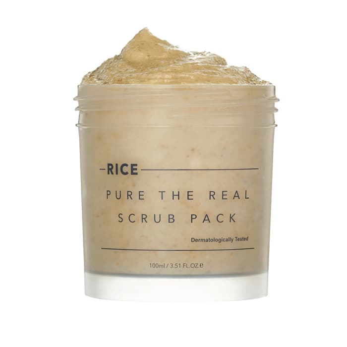 Rice Pure The Real Scrub Pack Samorozgrzewający się peeling do twarzy