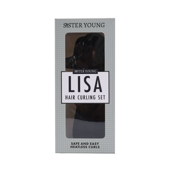 LISA Wałek do włosów bez użycia ciepła Black