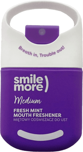 SMILE MORE odświeżacz do ust - Medium fresh mint (fioletowy)