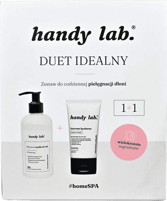 Duet idealny: odżywcze mydło i krem do dłoni z kwasem hialuronowym i SPF30