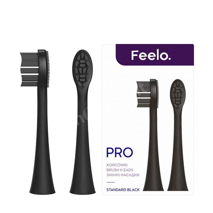 PRO końcówki BLACK STANDART do szczoteczki sonicznej PRO/PRO PREMIUM