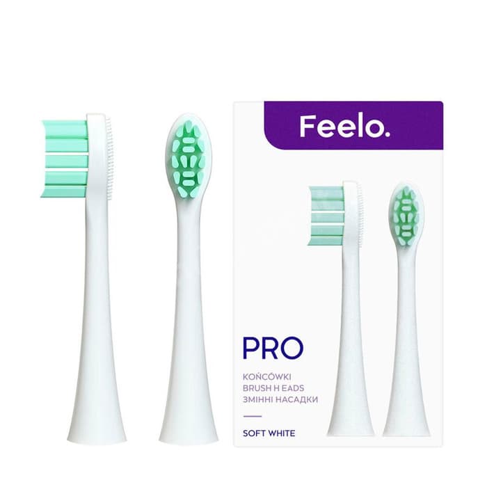 PRO końcówki WHITE SOFT do szczoteczki sonicznej PRO/PRO PREMIUM