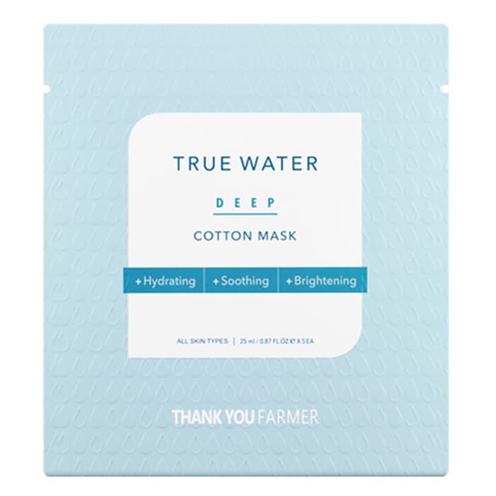 True Water Deep Cotton Mask. Maska w płachcie nasączona nawilżającą esencją