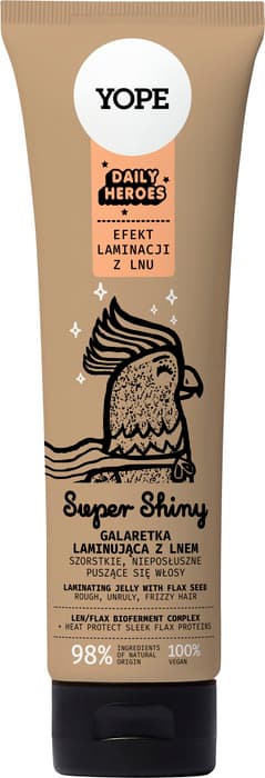 Super Shiny galaretka laminująca do włosów z lnem