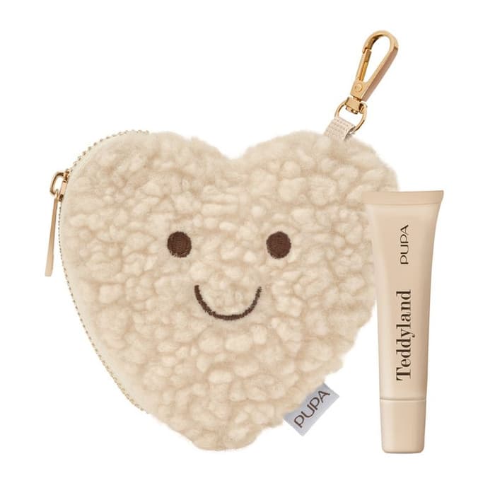 Teddyland Balsam do ust z kosmetyczką - brelokiem - 002 Oat Milk and Vanilla