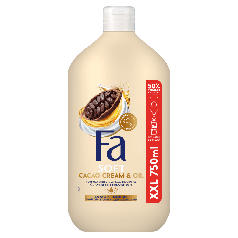 Cream & Oil Cacao Żel pod prysznic i do kąpieli o zapachu masła kakaowego