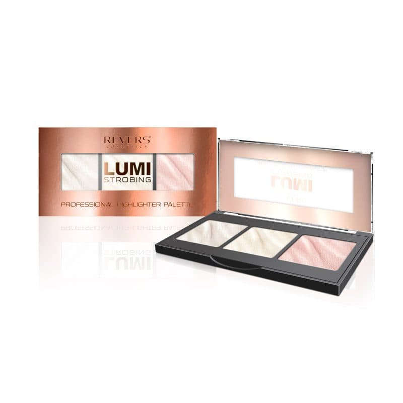 LUMI STROBING — paleta trzech rozświetlaczy 01
