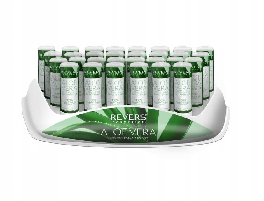 Aloe Vera — zestaw balsamów do ust ze stojakiem